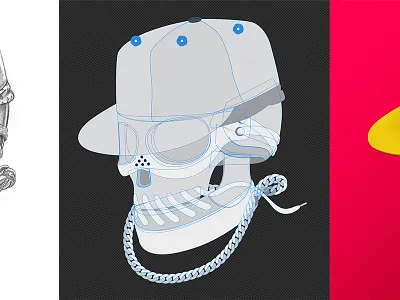 SneakerSkulls - Rapper 2d 3d crypto design illustration metaverse nft photoshop skull texture