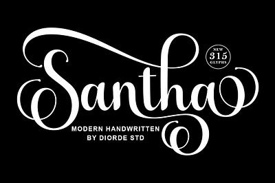 Santha apparel fonts branding calligraphy easter fonts fathers day font font graphic design handwriting handwritten script font ui