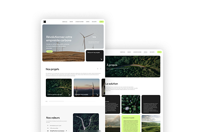 LowCarbon Website figma graphic design ui ux uxui website