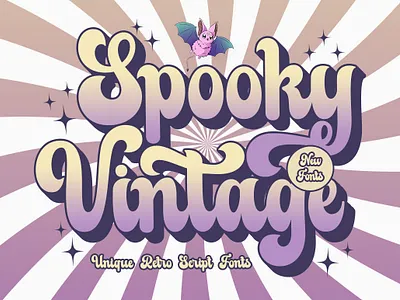 Spooky Vintage branding fonts craft fonts cricut fonts display fonts fashion fonts groovy fonts modern fonts nostalgia fonts retro fonts sublimation fonts svg fonts unique fonts vintage fonts