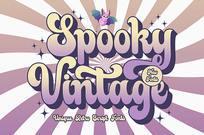 Spooky Vintage branding fonts craft fonts cricut fonts display fonts fashion fonts groovy fonts modern fonts nostalgia fonts retro fonts sublimation fonts svg fonts unique fonts vintage fonts