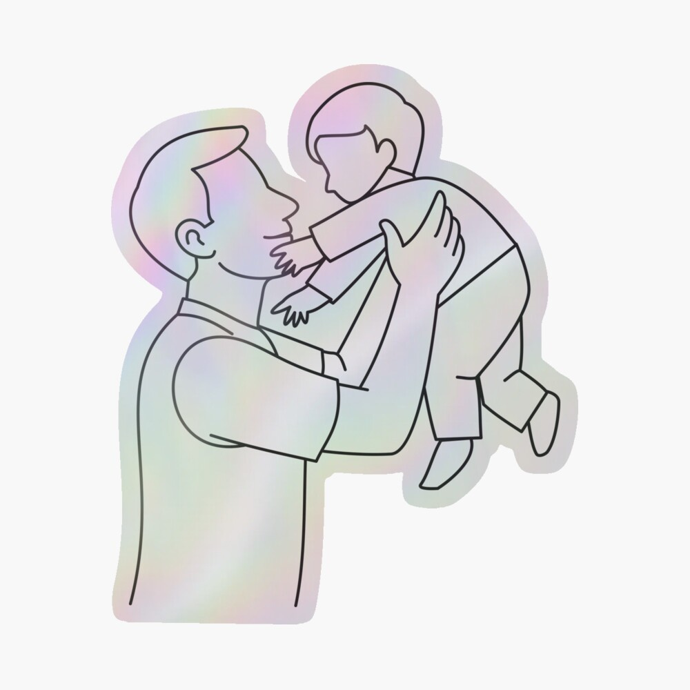 Father and Son Love – Hugging and Fly High Simple Line Drawing best dad cute dad daddy digital art drawing father graphic design happy fathers day hug hugging husband illustration line art love minimalist simple son sweet trending