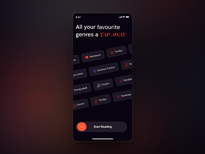 A Book Discovery & Reader App design ebook mobile app novel app reading app ui ui design ux