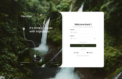 Tripcation - Website animation app figma graphic design ui ux website