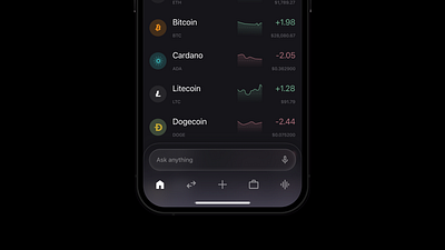 Speak to Trade ai ai trade au ux crypto crypto ai crypto trade trading app