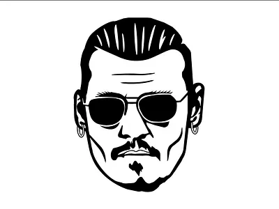 Johnny Depp css drylikov html image johnny depp portrait sass scss web