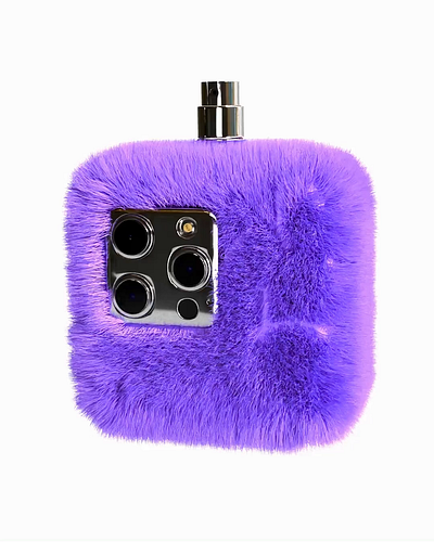 Concept of Apple Fluffy Perfume in Blender 3D 3d 3d model animation apple blender cgi concept design digital art fluffy fur iphone modeling perfume spray
