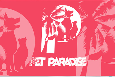 PET PARADISE BRAND IDENTITY brand branding conception graphic design illustration logo minimaliste slogan