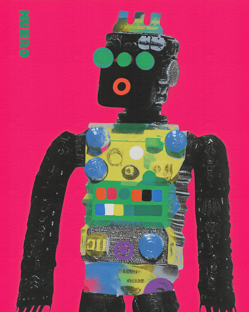 ZERO SIGNAL: Pop-Mech Robots in Neon Dystopia by SwatiManish on