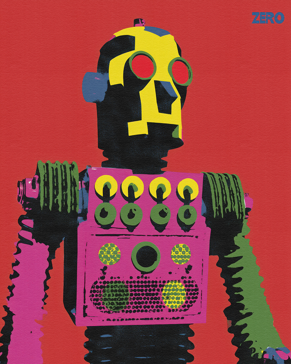 ZERO SIGNAL: Pop-Mech Robots in Neon Dystopia by SwatiManish on