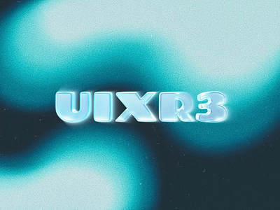 UIXR3 - motion 3D Logo 🔊 3d 3d design adobe photoshop after effects animation art blue c4d cinema4d color design digital gradient logo logodesign minimal modern motion render video