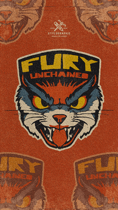 🔥 FURY UNCHAINED 🔥 beast branding danilo de donno design fashion illustration print apparel print design typography vintage wild