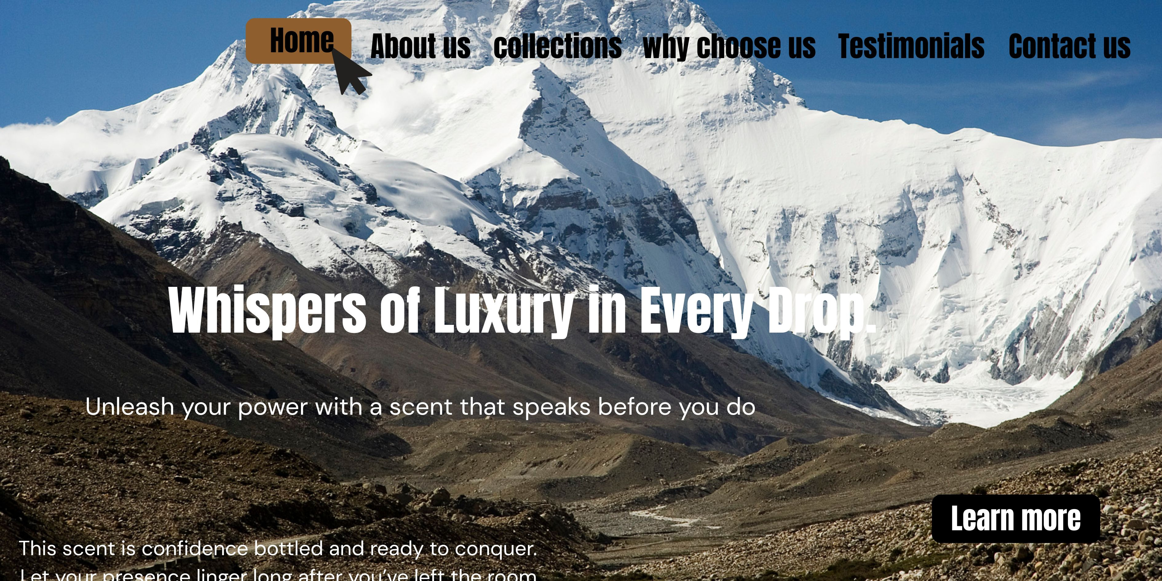 Example of I Will Design A Modern Perfume Website