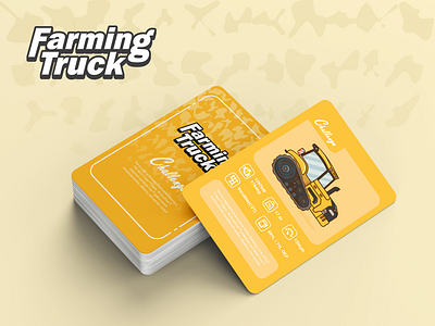 "Farming Truck"__Card Game adobe illustrator branding design game design graphic design illustrator ui vector illustraton