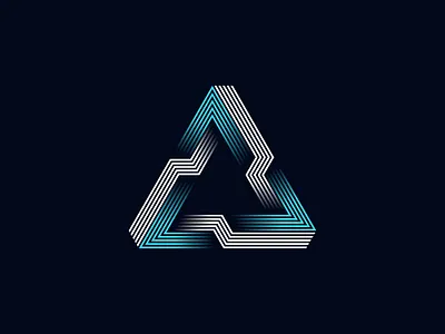 Triangle Penrose (Sold to the Client) branding cyberpunk futuristic logo penrose tech triangle