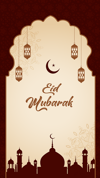 eid mubarak poster graphic design