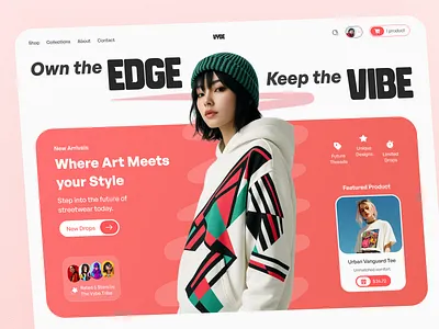 Streetwear Fashion E-Commerce app design branding design e commerce fashion figma minimal minimal design online shop online store streetwear ui uiux user interface ux uxui web design