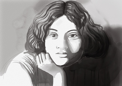 Watercolor Potrait digital painting illustration traditional painting watercolor painting