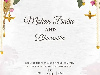 wedding poster graphic design