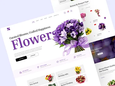 Flower Shop Website beautiful branding figma flower shop framer full view full website landing page shop shopify simple stor ui ui design ui ux webflow wesite wordpress