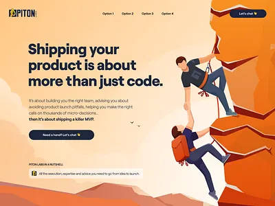 PITONLabs - Marketing Website app branding clean creative design hero illustration landing logo minimal minimalistic page typography ui ux web website