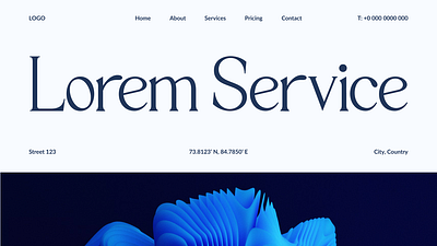 Landing Page Concept for AI Startup ai website design typography ui ux web web design website