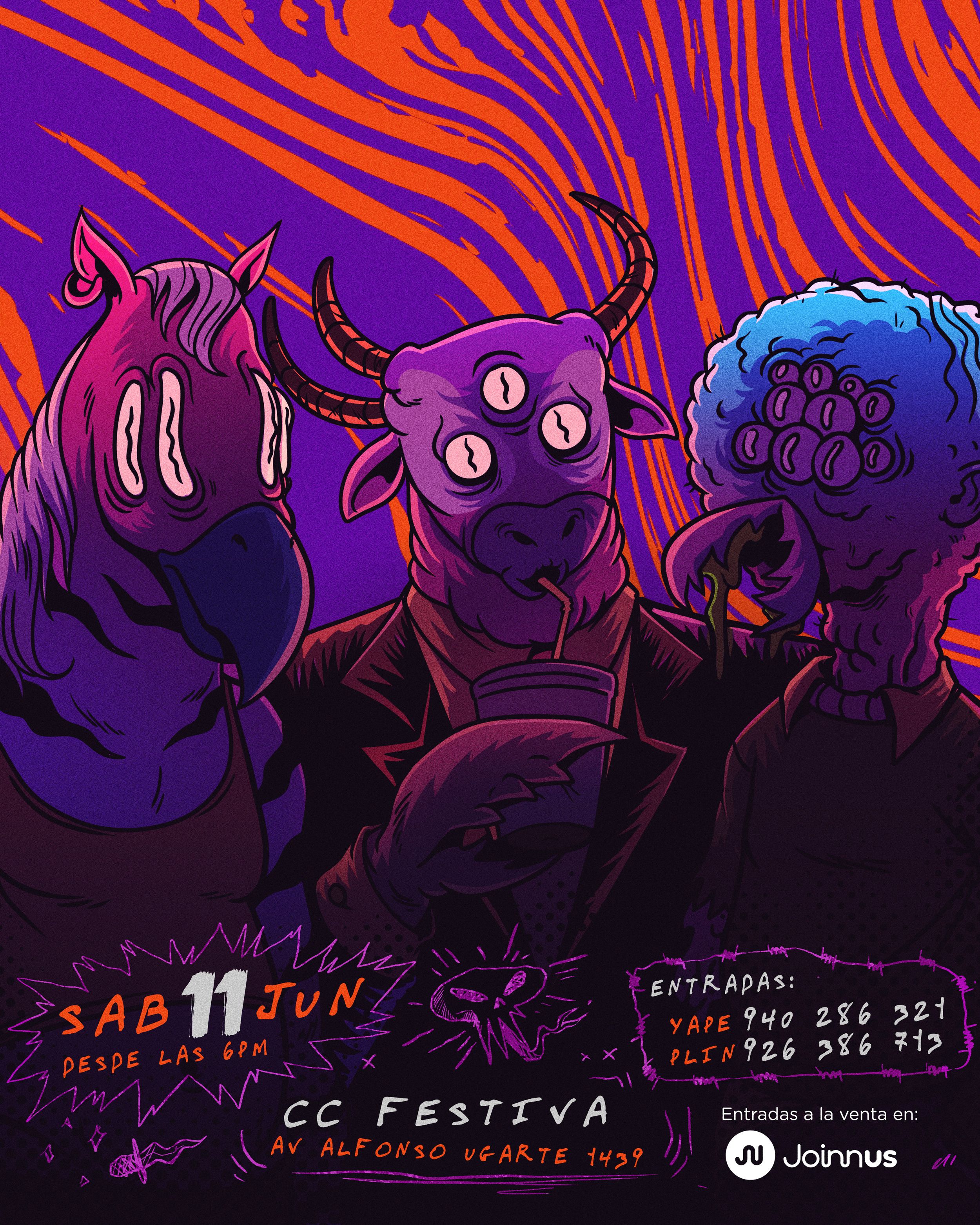 PLUG PLUG band character design coveralbum design illustration lowbrowart music poster