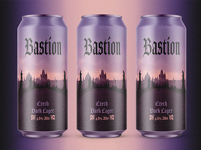 Bastion - Craft Beer Label Design beer beer art beer design beer label branding brewery can can design craft beer design gothic graphic design illustration label label design logo packaging photoshop typography vector