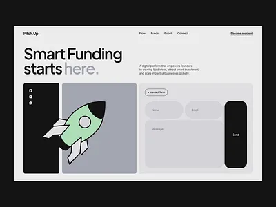 Pitch.Up home page figma design home page iilustration landing modern webside professional website design typography ui ui design ux ux design web web design web design example web design inspiration web interface website website illustration