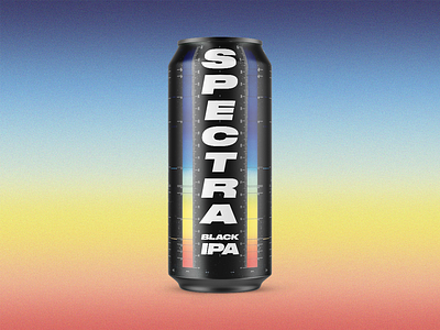 Spectra - Black IPA Beer Label Design beer beer art beer design beer label branding brewery can can design craft beer design graphic design illustration label logo package photoshop vector