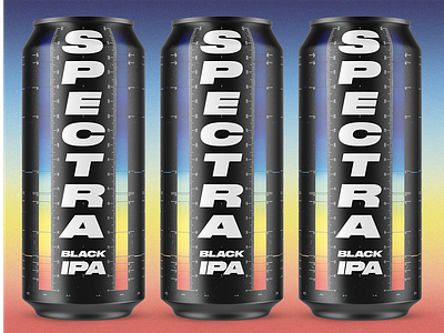 Spectra Black IPA Beer Label Design beer beer art branding brewery can craft beer design graphic design illustration label logo package packaging photoshop vector