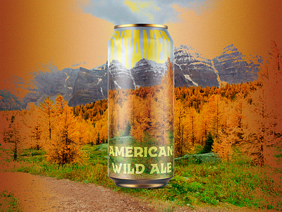 Untamed - American Wild Ale Beer Label beer beer art beer design branding brewery can craft beer design graphic design illustration label logo natural nature photoshop type typography vector