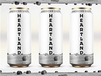 Heartland - Modern Brett Beer Label beer beer art beverage branding brewery can can design craft beer design graphic design illustration label logo package packaging photoshop vector