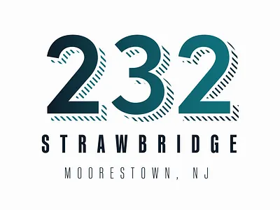 232 Strawbridge Logo branding commercial real estate design graphic design layout logo logo design marketing print real estate typography