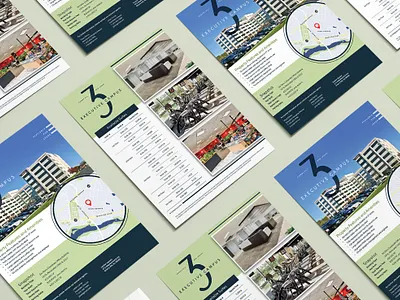 3 Executive Campus - Commercial Real Estate Flyer commercial real estate design flyer graphic design layout logo marketing print real estate
