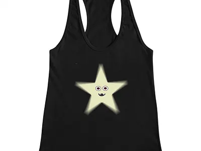 CreepyCuteStar_RacerbackTank design graphic artistry print on demand