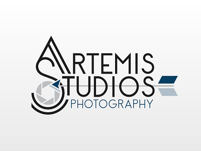 Artemis Studios Photography Logo arrow branding camera design graphic design logo photography studio