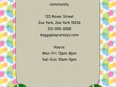 DoggyPlaycareMockupAd branding design graphic design humor illustration logo typography