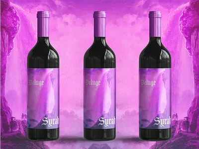 Syrah Wine Label Design bottle label winery