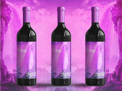 Syrah Wine Label Design bottle label winery
