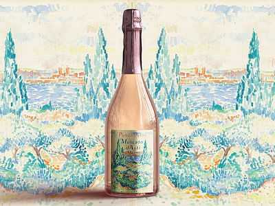 Puntillismo Wine Label creative direction