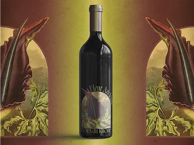Cotes Du Rhone Wine Label creative direction