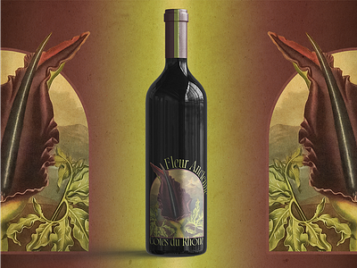 Cotes Du Rhone Wine Label creative direction