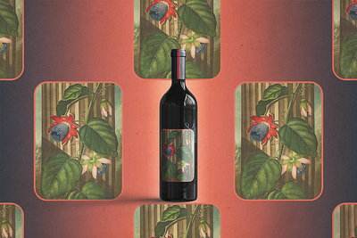Vinea Passione Wine Label Design creative direction