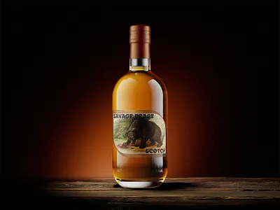 Savage Beast Scotch Spirit Label Design craft spirits