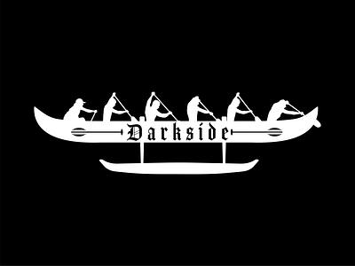 Darkside Canoe Club Logo gothic style
