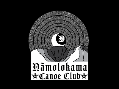 Canoe Club Logo gothic style
