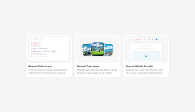 AI Feature Cards