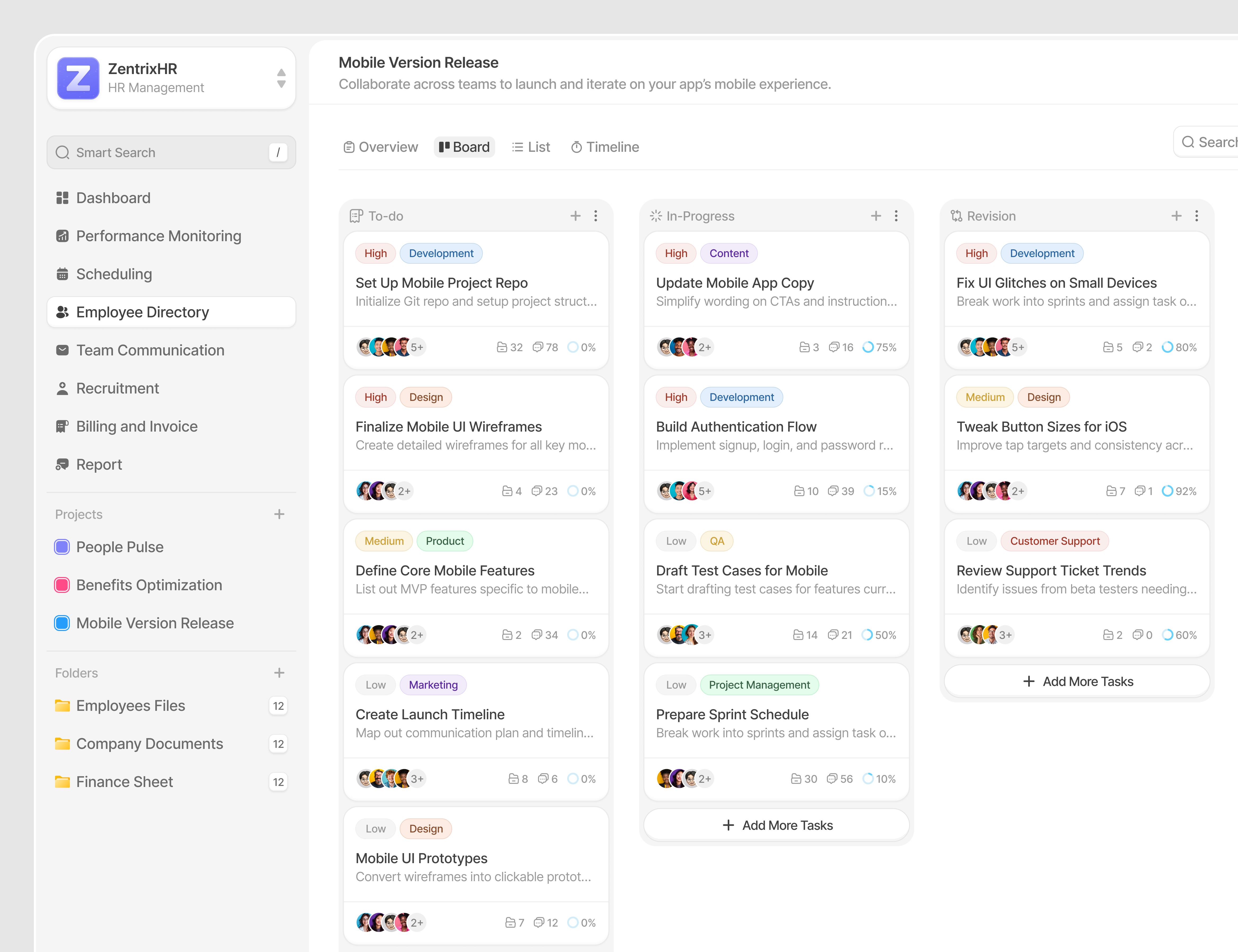 ✨HR Management - Project Tasks