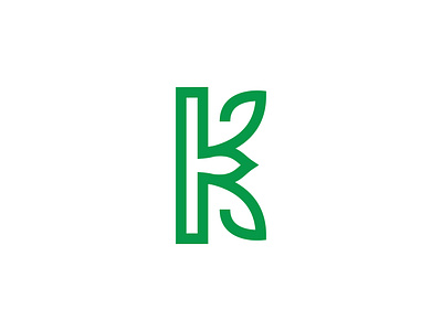 Iconic Leaf K Letter Logo Design agriculture boutique branding business logo creative logo elegant for sale green logo health logos healthcare leaf letter k logo logo design marks modern logo monogram monoline logo skincare wellness